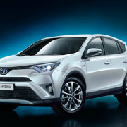 White RAV4 Hybrid