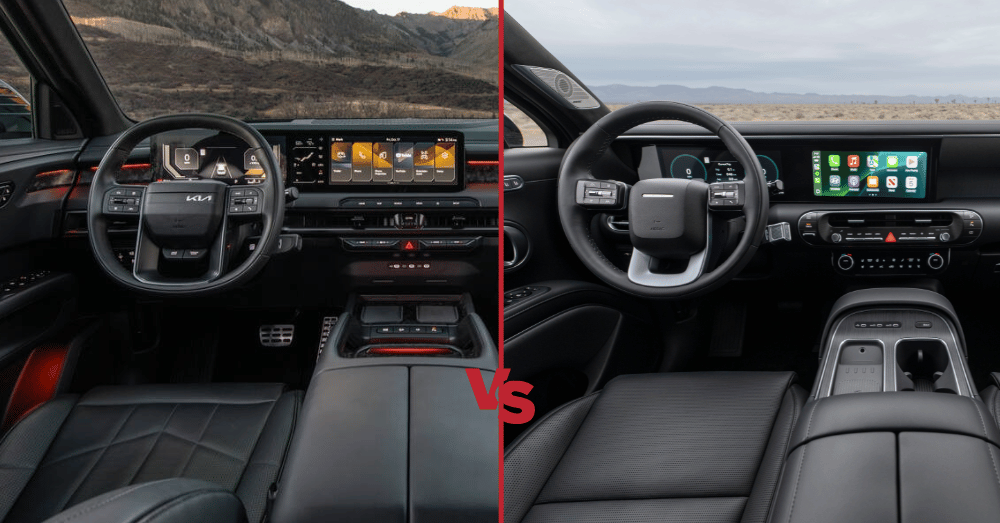 2027 Kia Telluride vs 2026 Hyundai Palisade Compared - interior comparison